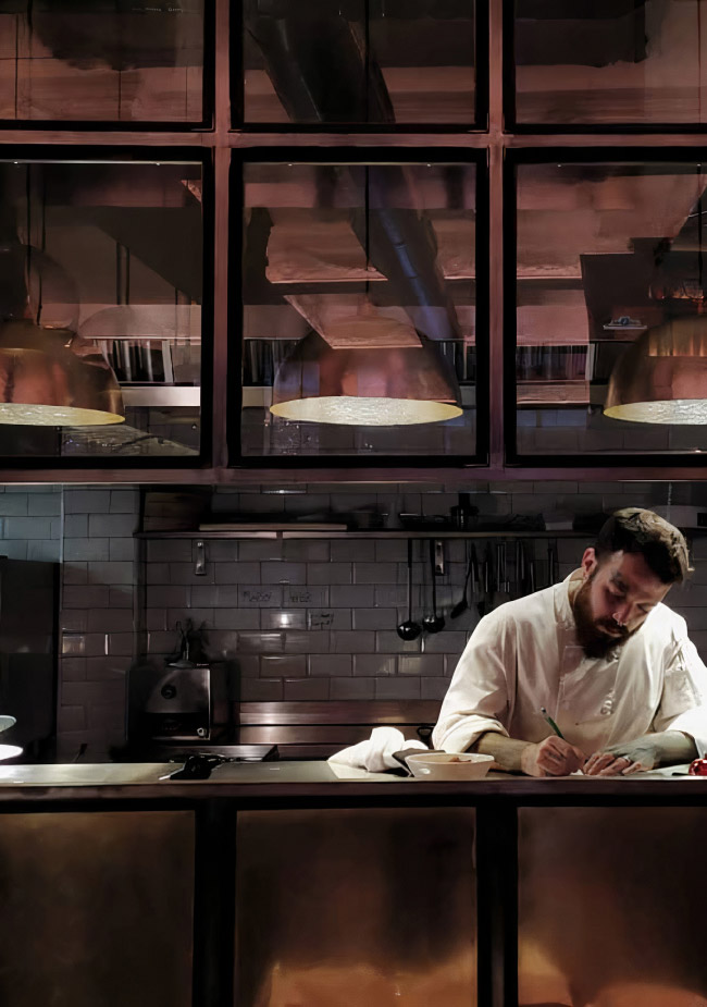 private chef working from a home kitchen