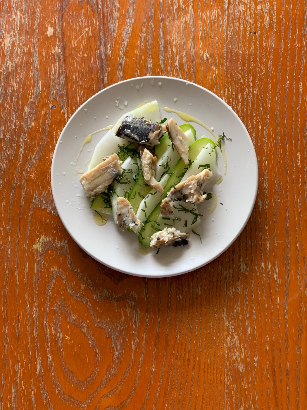 Sardines, melon & cucumber. Lemon, honey vinagrette.jpg Sardines, melon & cucumber. Lemon, honey vinagrette.jpg