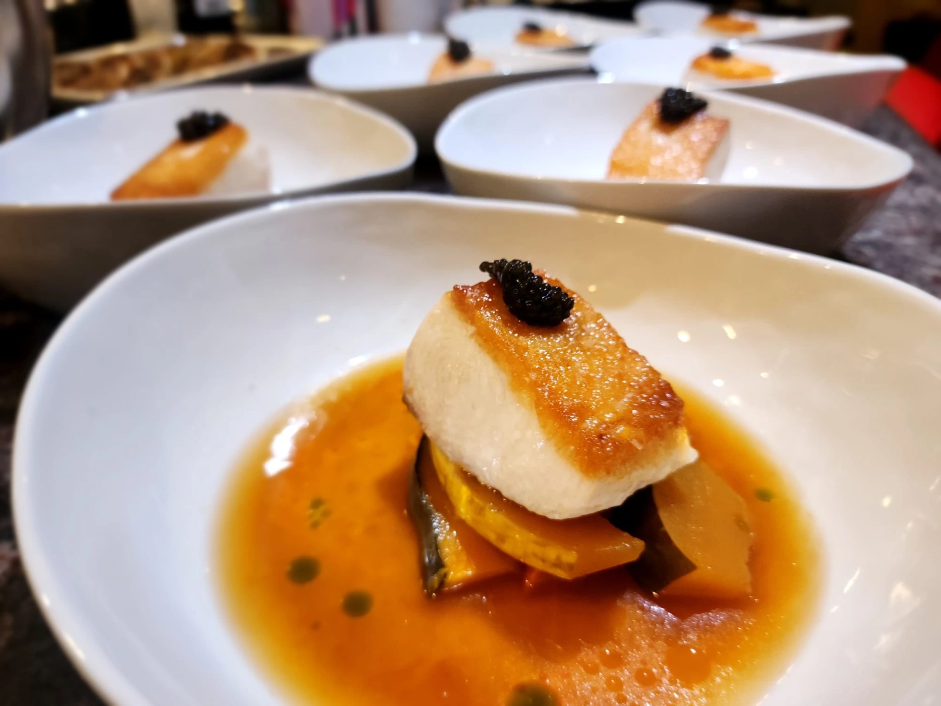 Halibut, Heirloom Pumpkin No ni mono.jpg