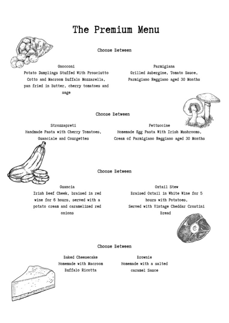 The Premium Menu