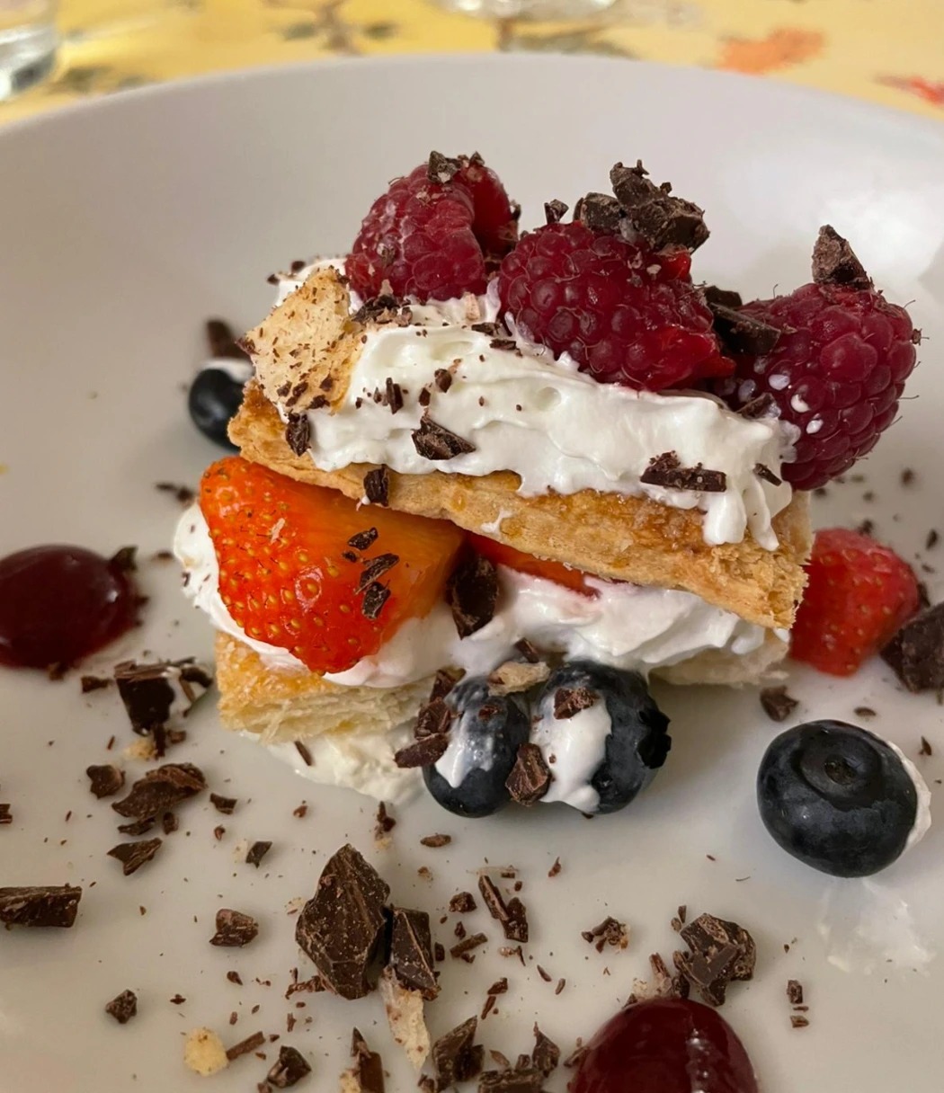 Millefoglie, forest fruit, homemade 70% dark chocolate and chantilly.jpeg