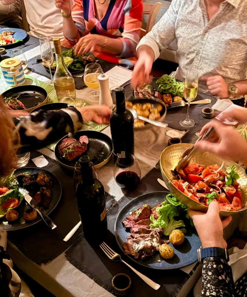 Mediterranean (8 course) Ottolenghi family-style shared menu. customise to suit you