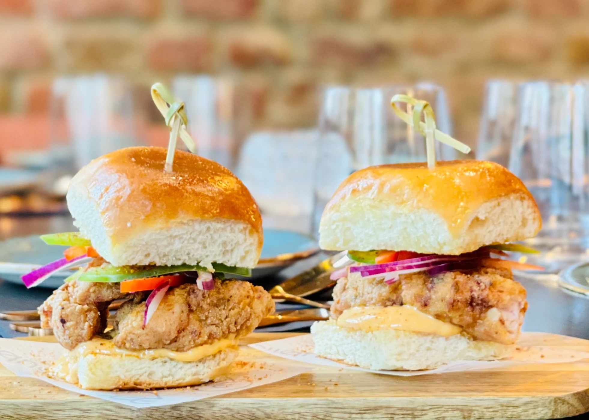 South Indian Crispy Fried Chicken Slider.JPG