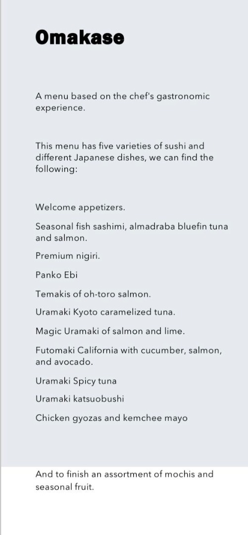 Omakase
