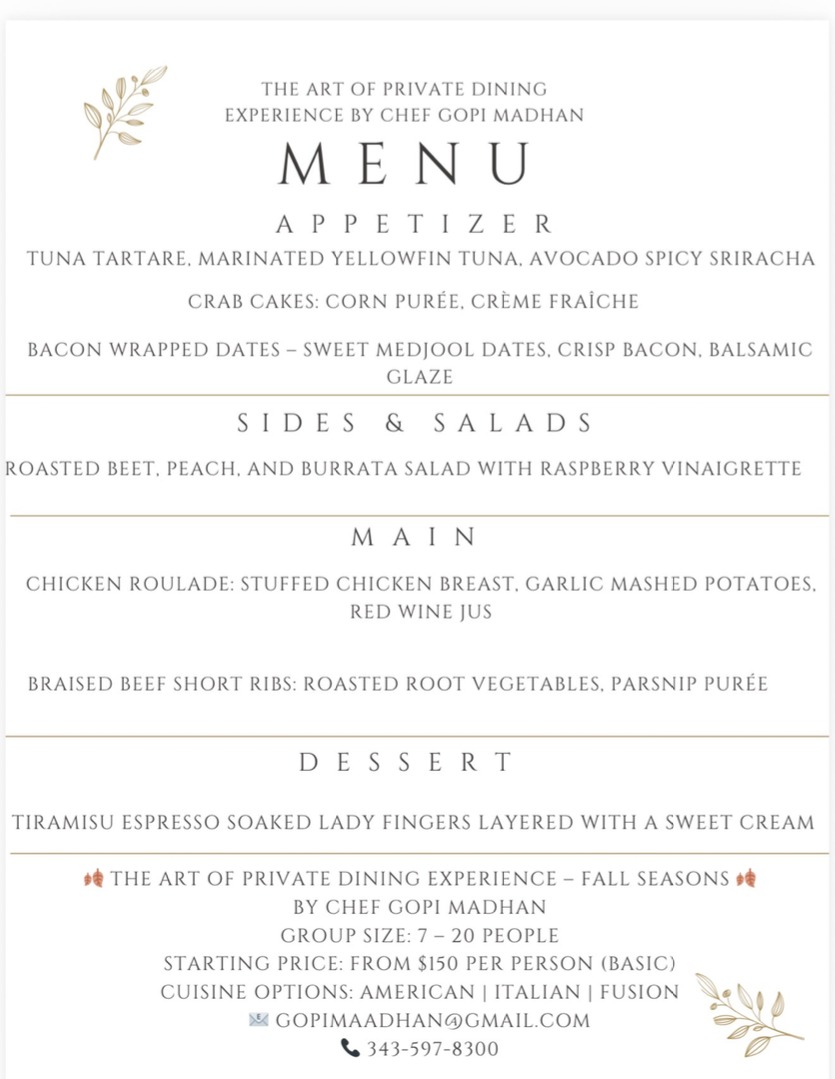 All session menu