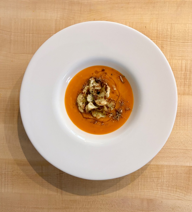 Menù vegetariano su cinque portate