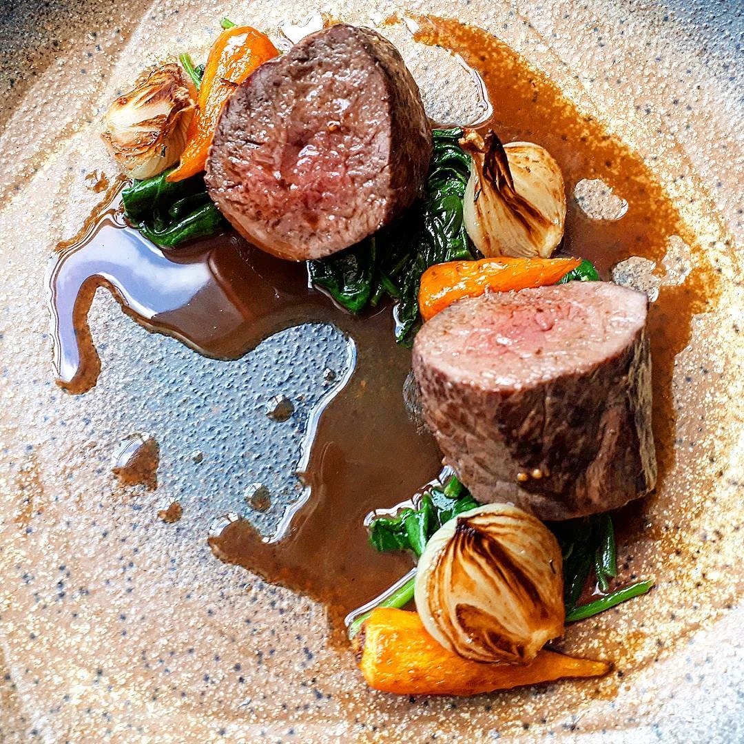 Venison,baby carrot, baby onions, chard, mirto berries jus.jpg Venison,baby carrot, baby onions, chard, mirto berries jus.jpg