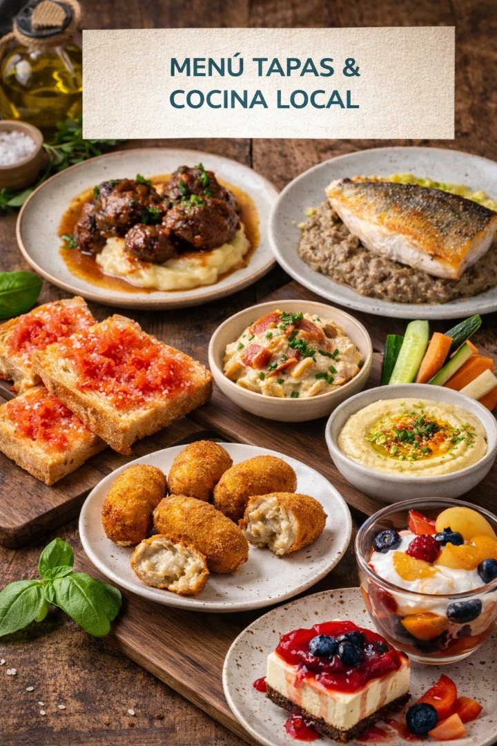 MENÚ TAPAS & COCINA LOCAL