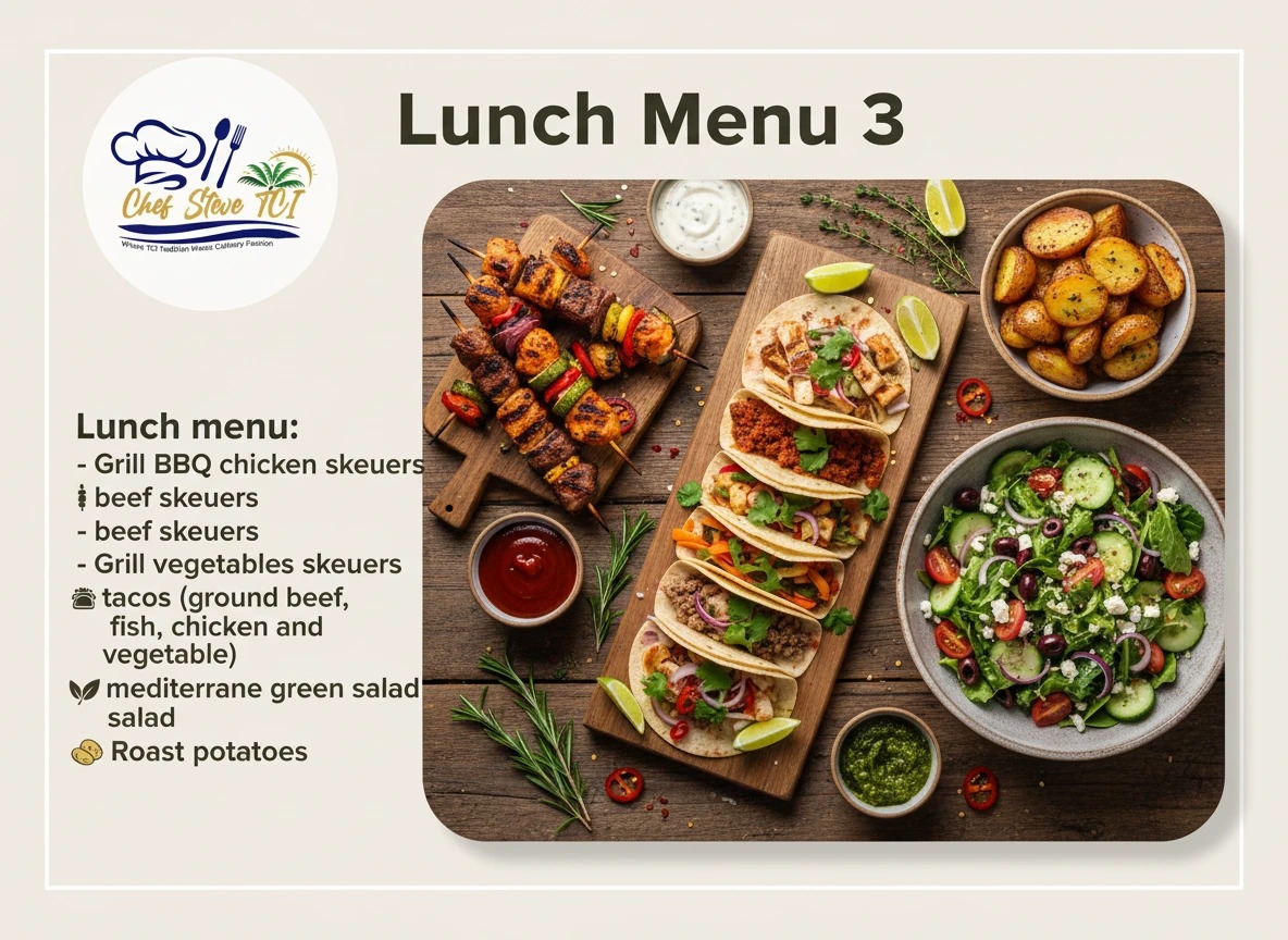 Lunch menu