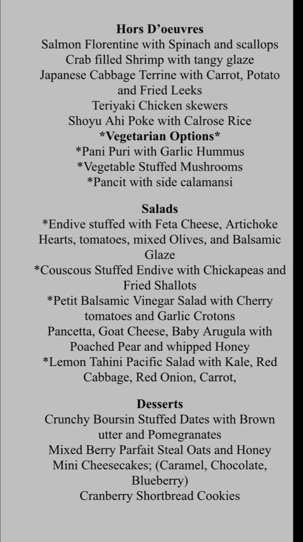 The First Steps of Your Culinary Adventure. Amuse and Hors D'oeuvres