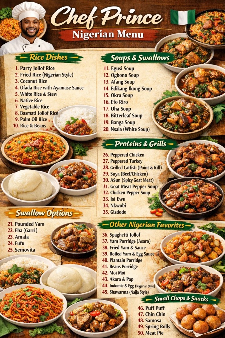 Nigerian local meals