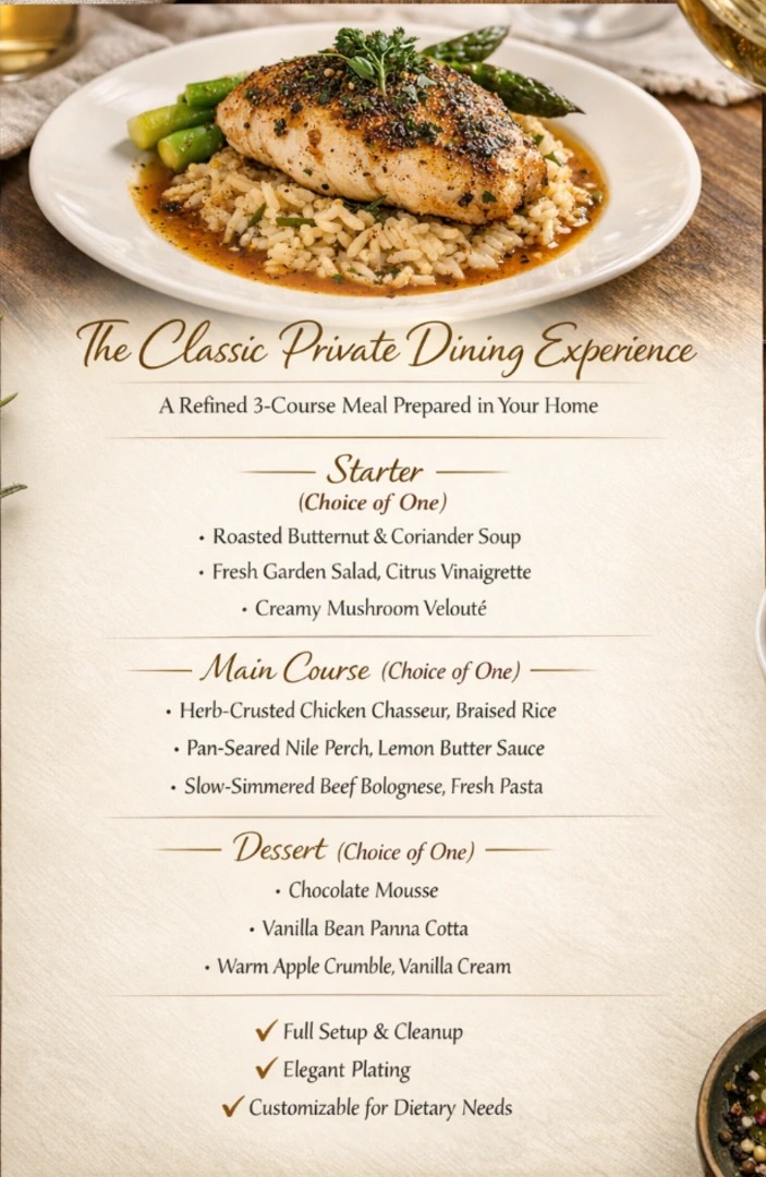 The Classic Private Dining Experience