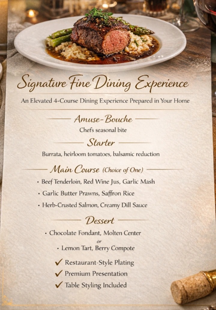 Signature Fine Dining Experience