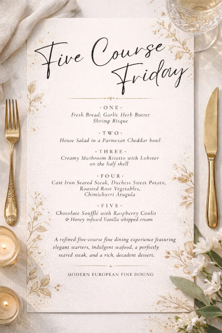 Five Course Friday