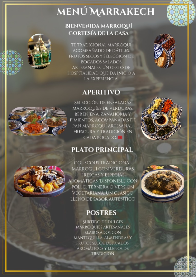 Menú Marrakech