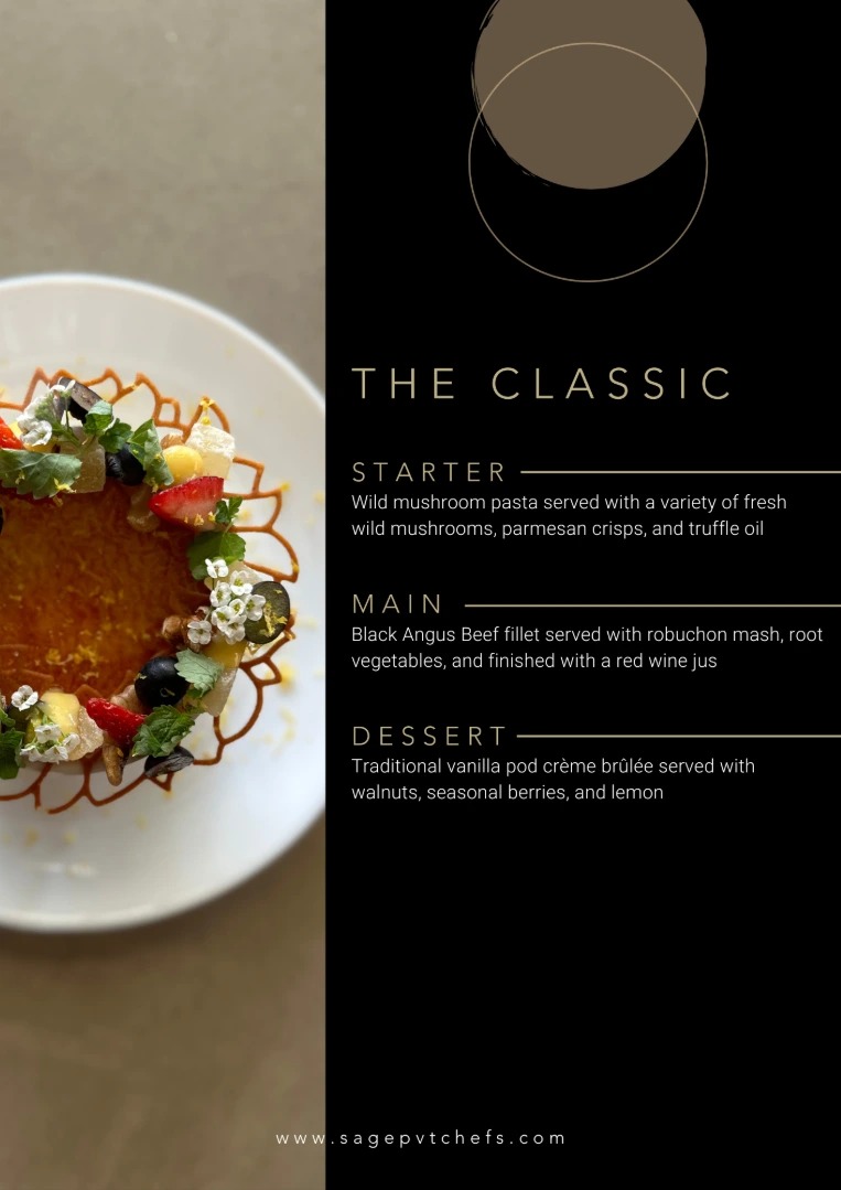 The Classic Menu