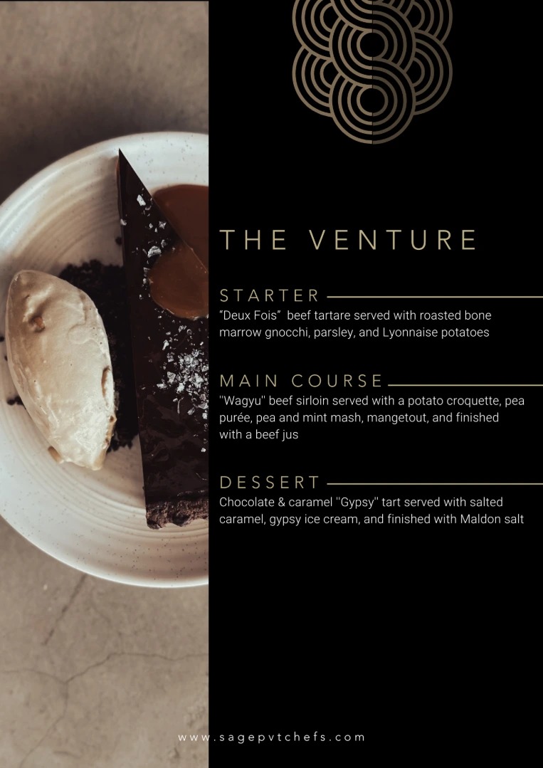The Venture Menu
