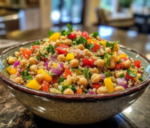 salade de quinoa pois chiche, poivron et herbes fraiches.png