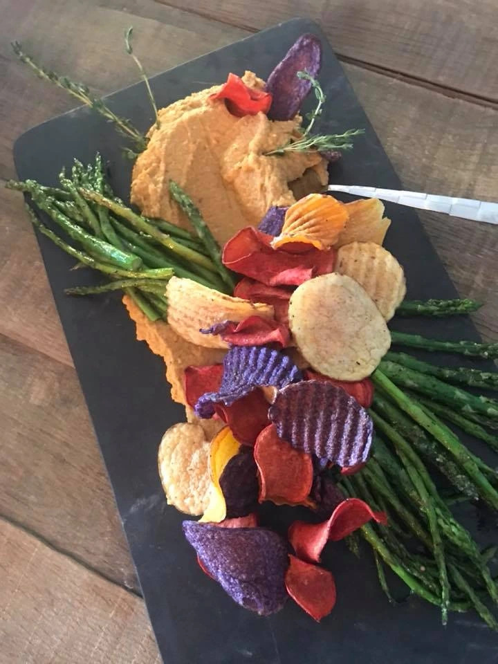 pumpkin hummus with root vegetable chips.jpg