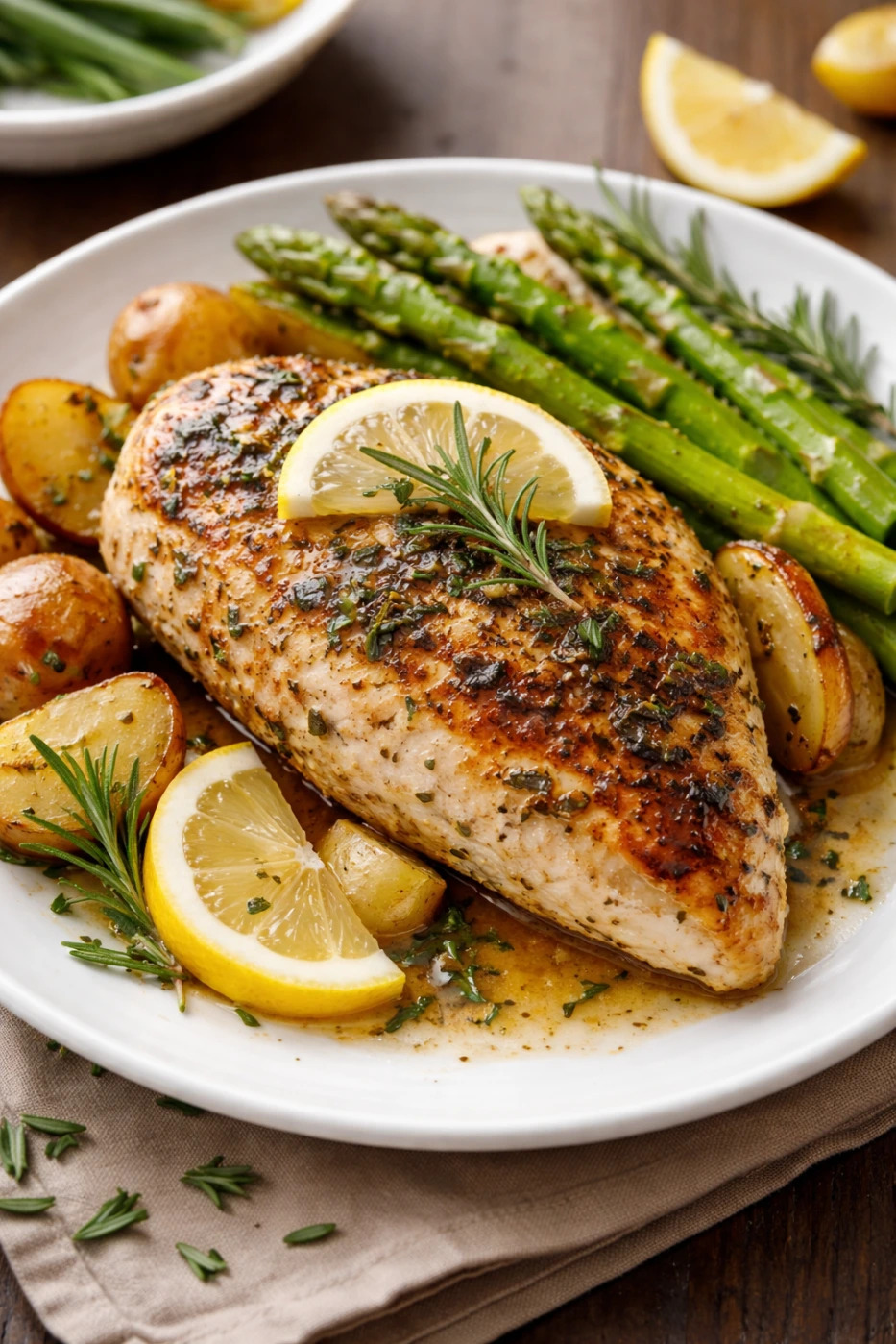 Lemon herb roasted chicken with vegetables.png