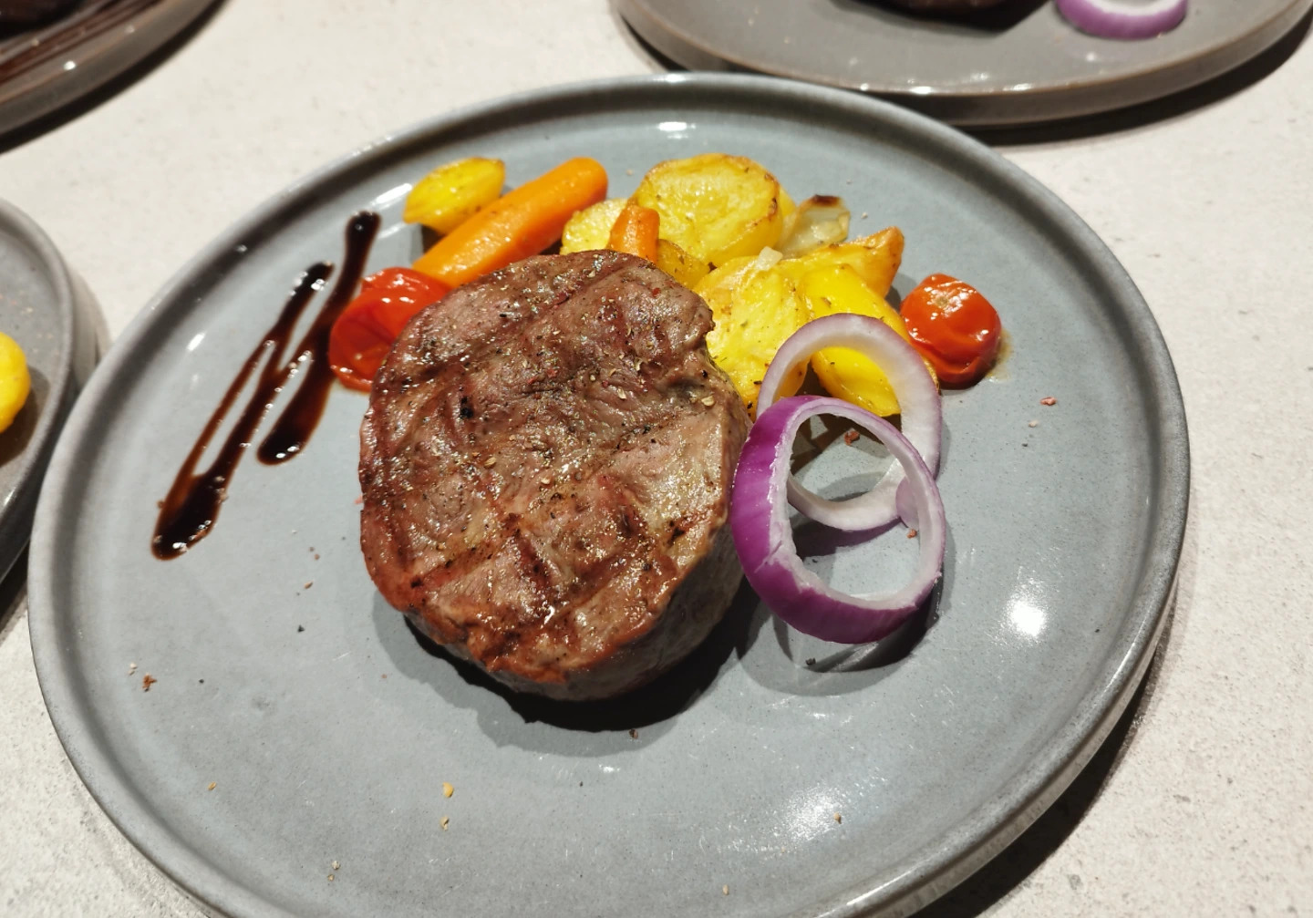 Steak and smile