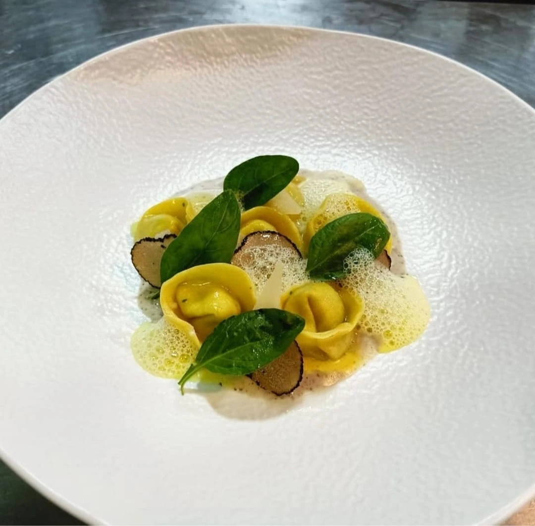 Spinach Tortellini with truffles
