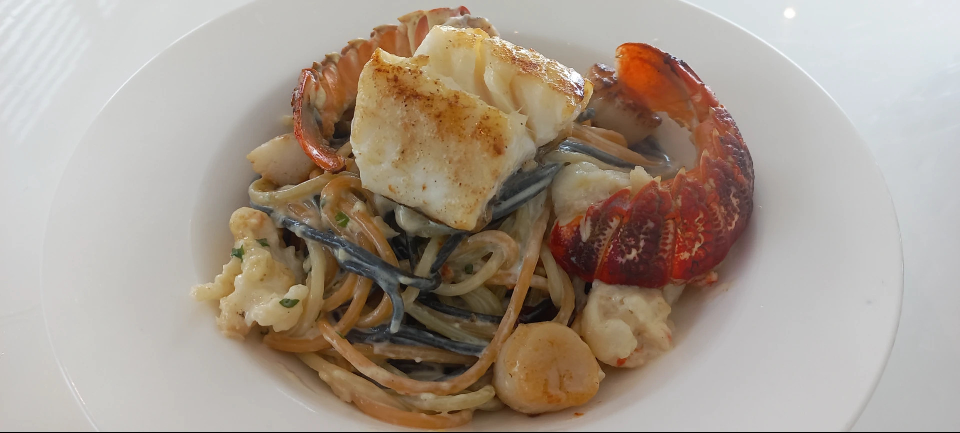 Seafood extravaganza. .