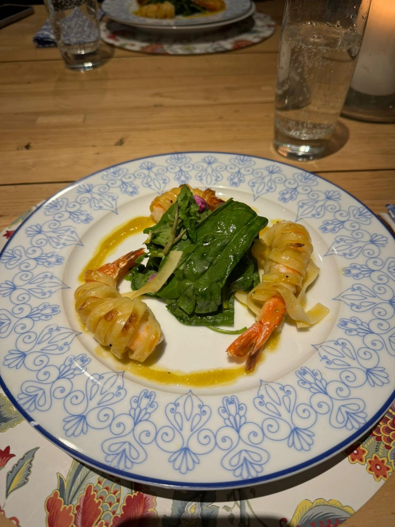 Dinner menu 3 courses