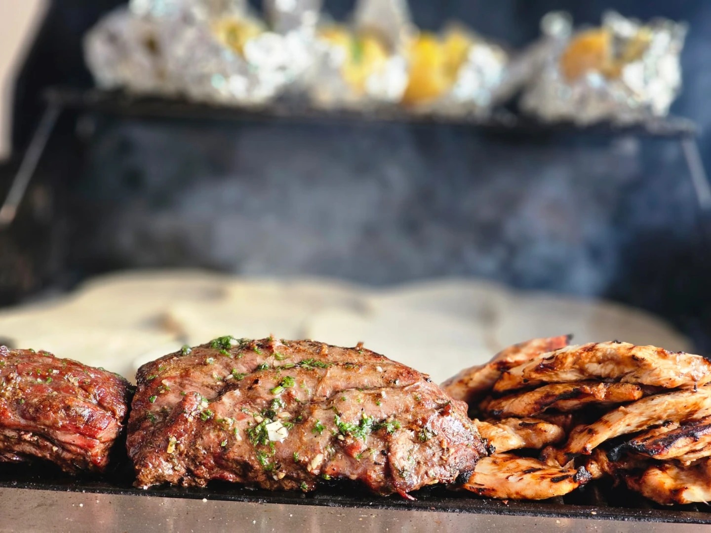 All grilled