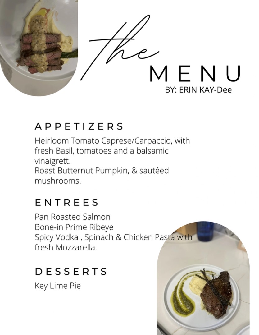 The Menu By Erin Kay-Dee