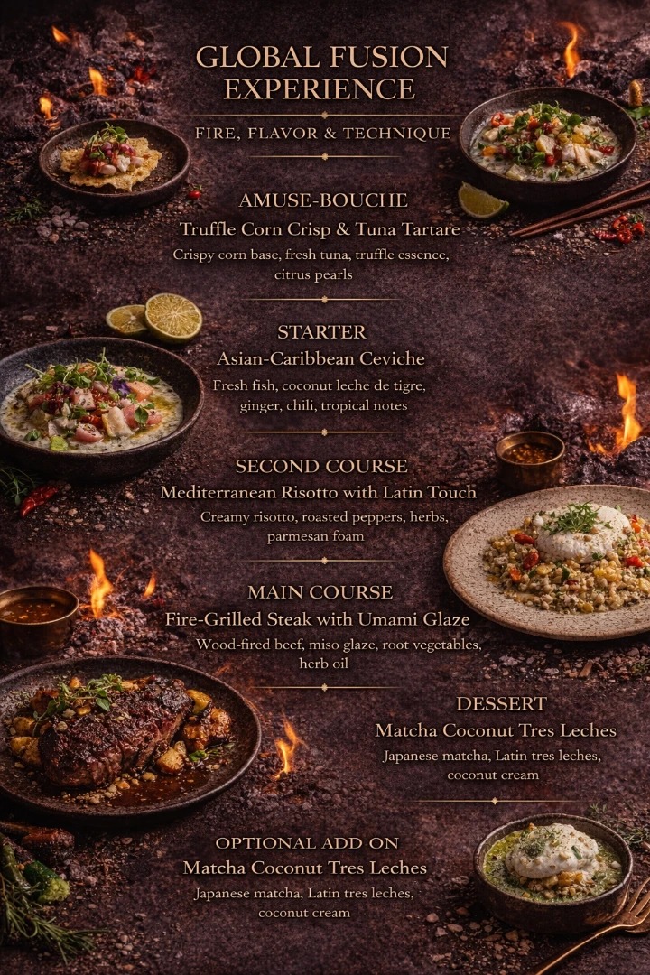 Global Fusion Experience – Fire, Flavor & Technique