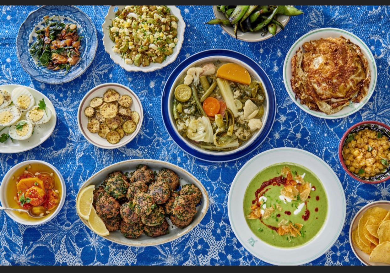 Family style menu in the Riviera Maya.