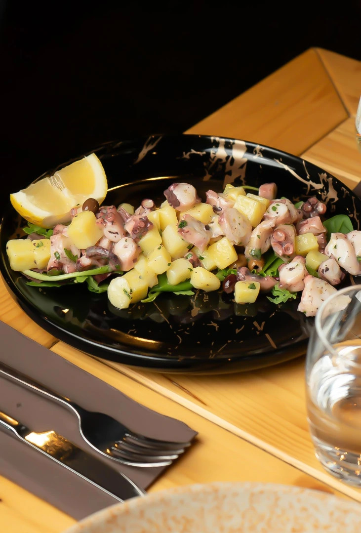 Traditional Tuscan seafood cuisine inspired by the Tyrrhenian coast