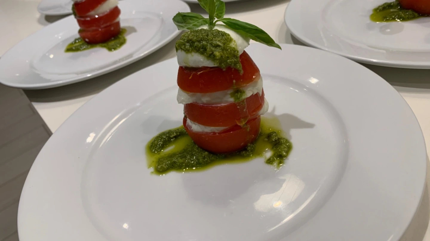 Italian and French menu