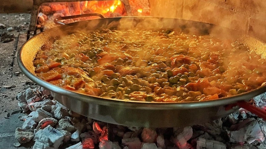 Menù alla brace vegetariano