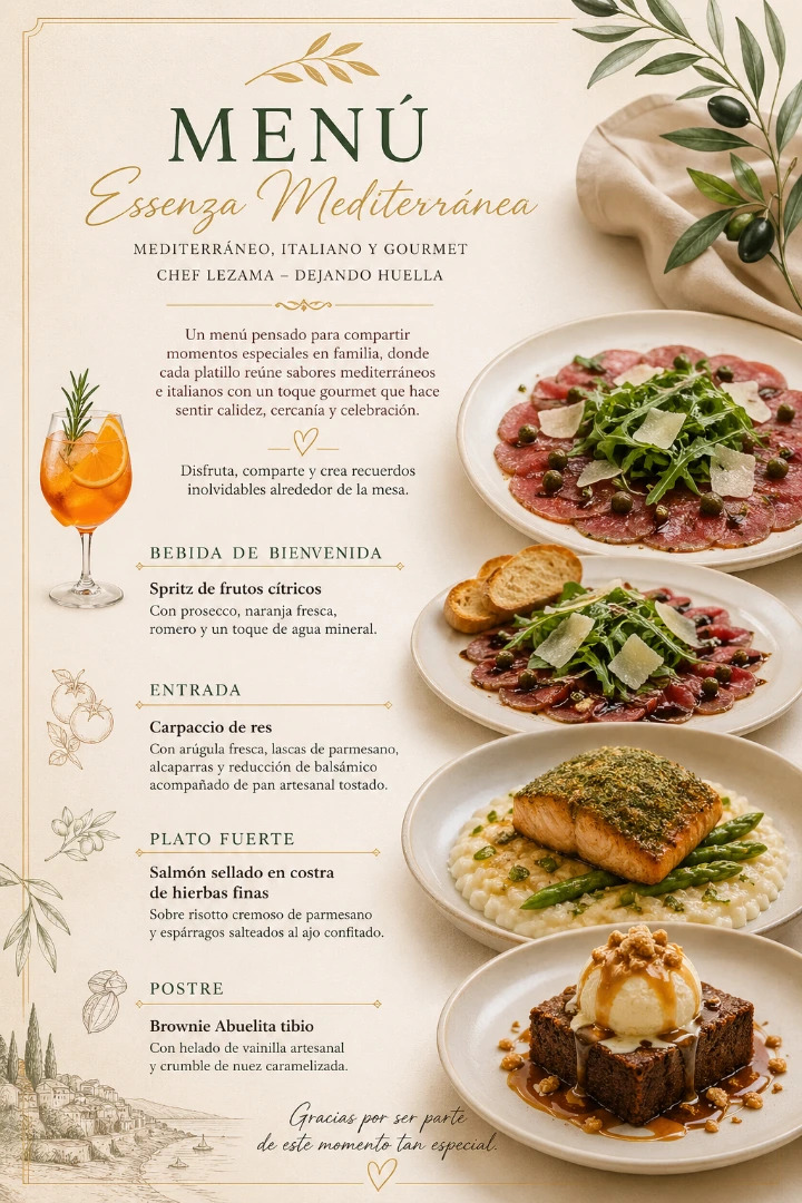 “Essenza Mediterránea” Chef Lezama – dejando huella
