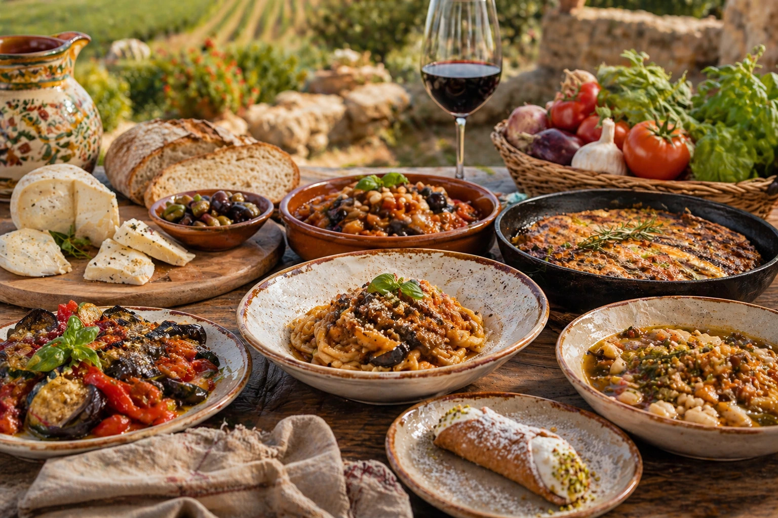 A traditional Sicilian farmer’s