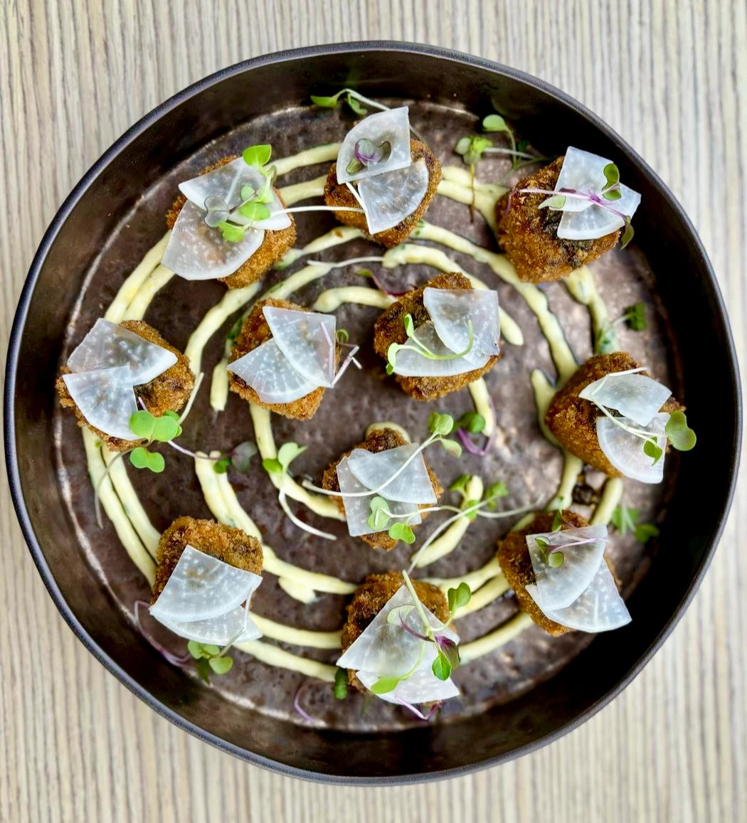 Wagyu Short rib croquette: Chimichurri: Pickled Daikon.jpg