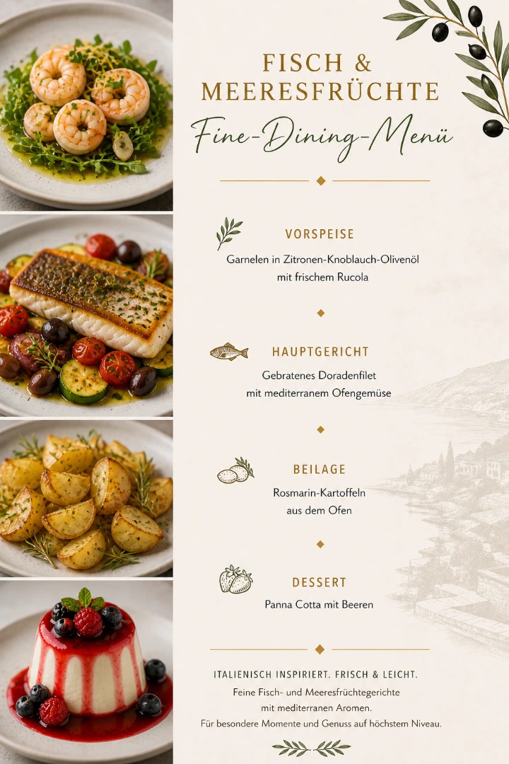 Sapori del Mare – Mediterranes Fischmenü