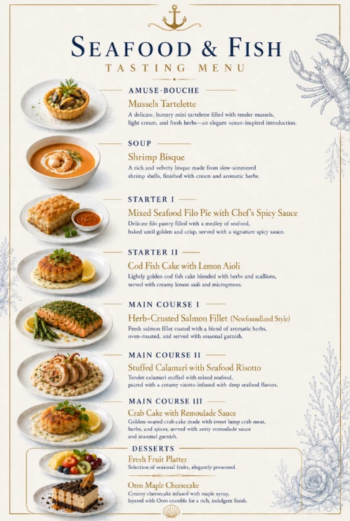 Seafood and fish