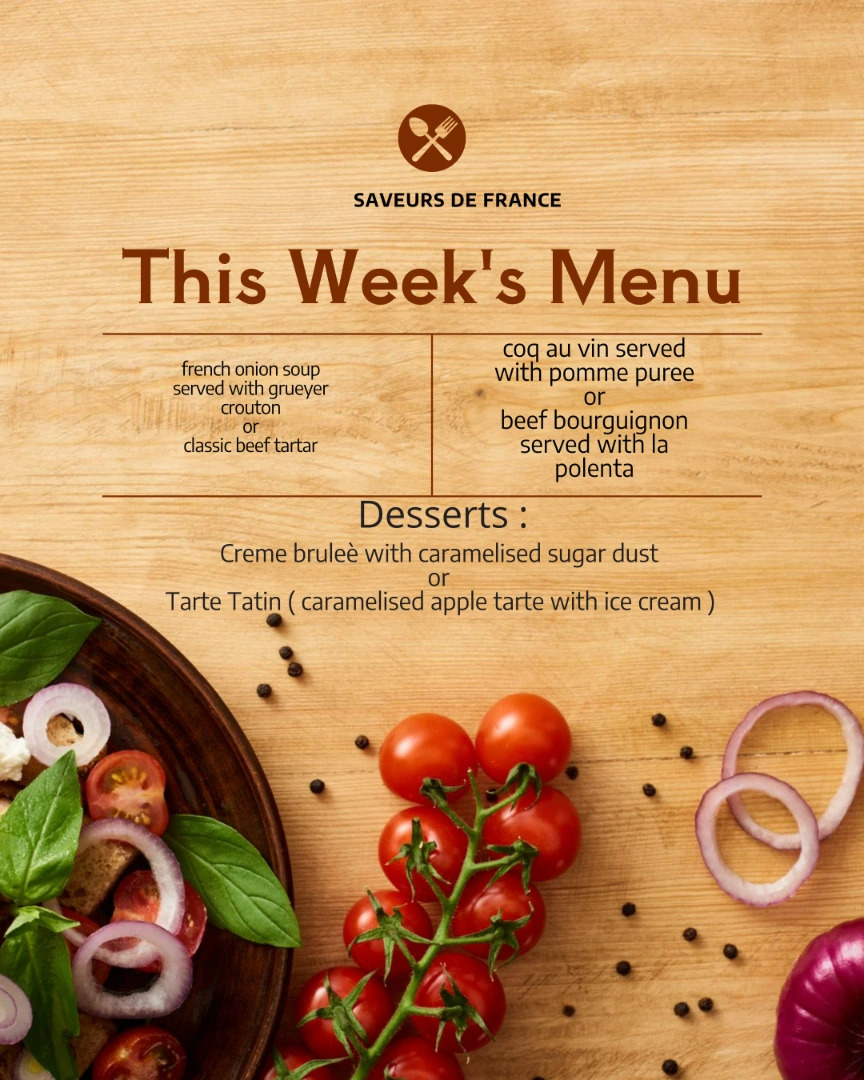Saveurs de France– A Taste of Elegance