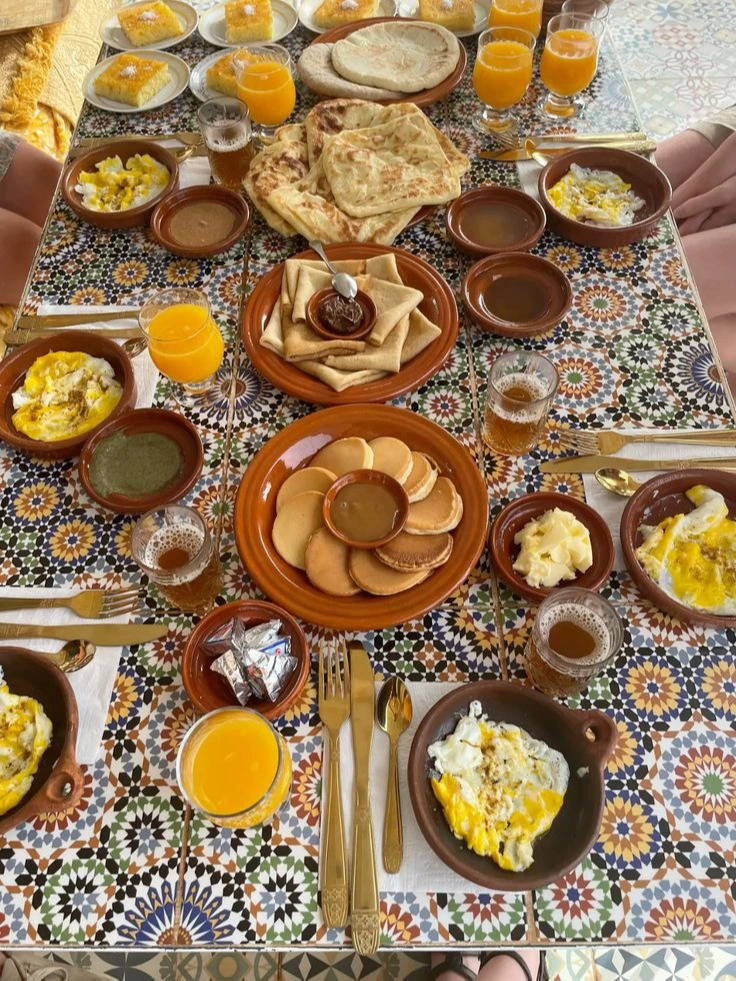 Traditional Moroccan Breakfast