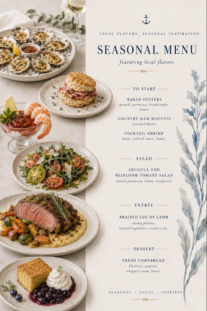 Local Seasonal Menu