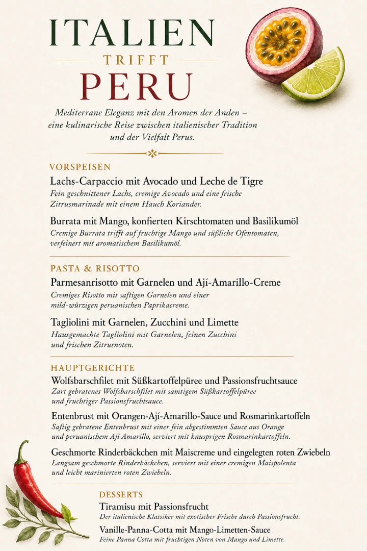 Italien trifft Peru