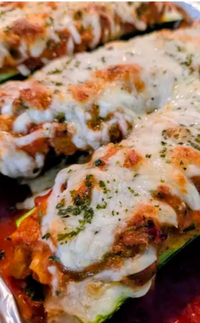 Italian Sausage Stuffed Zucchini Boats