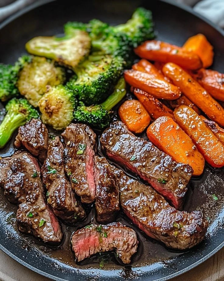 Grilled beef with Grilled vegetables