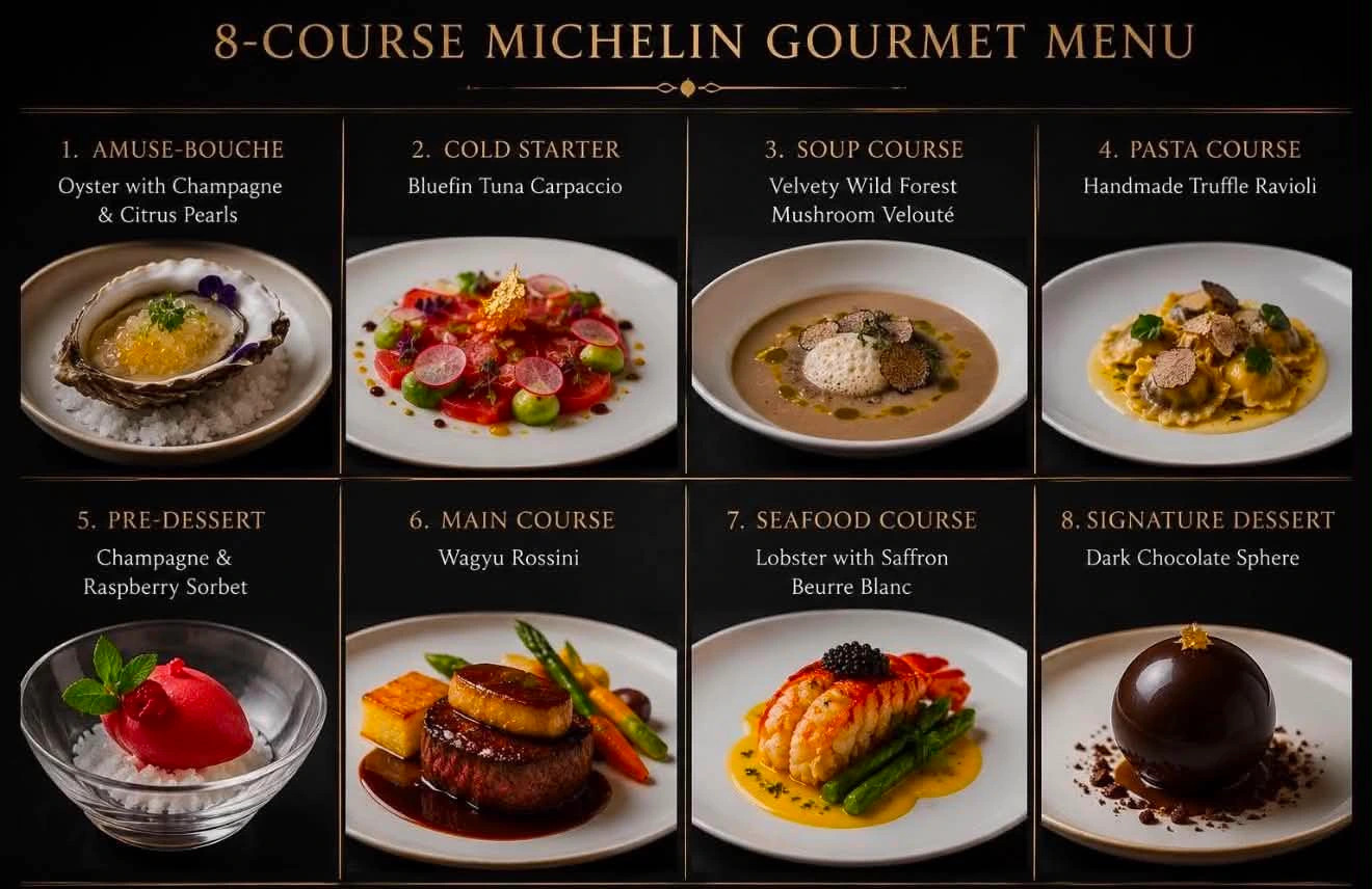 8-Course Michelin Gourmet Menu