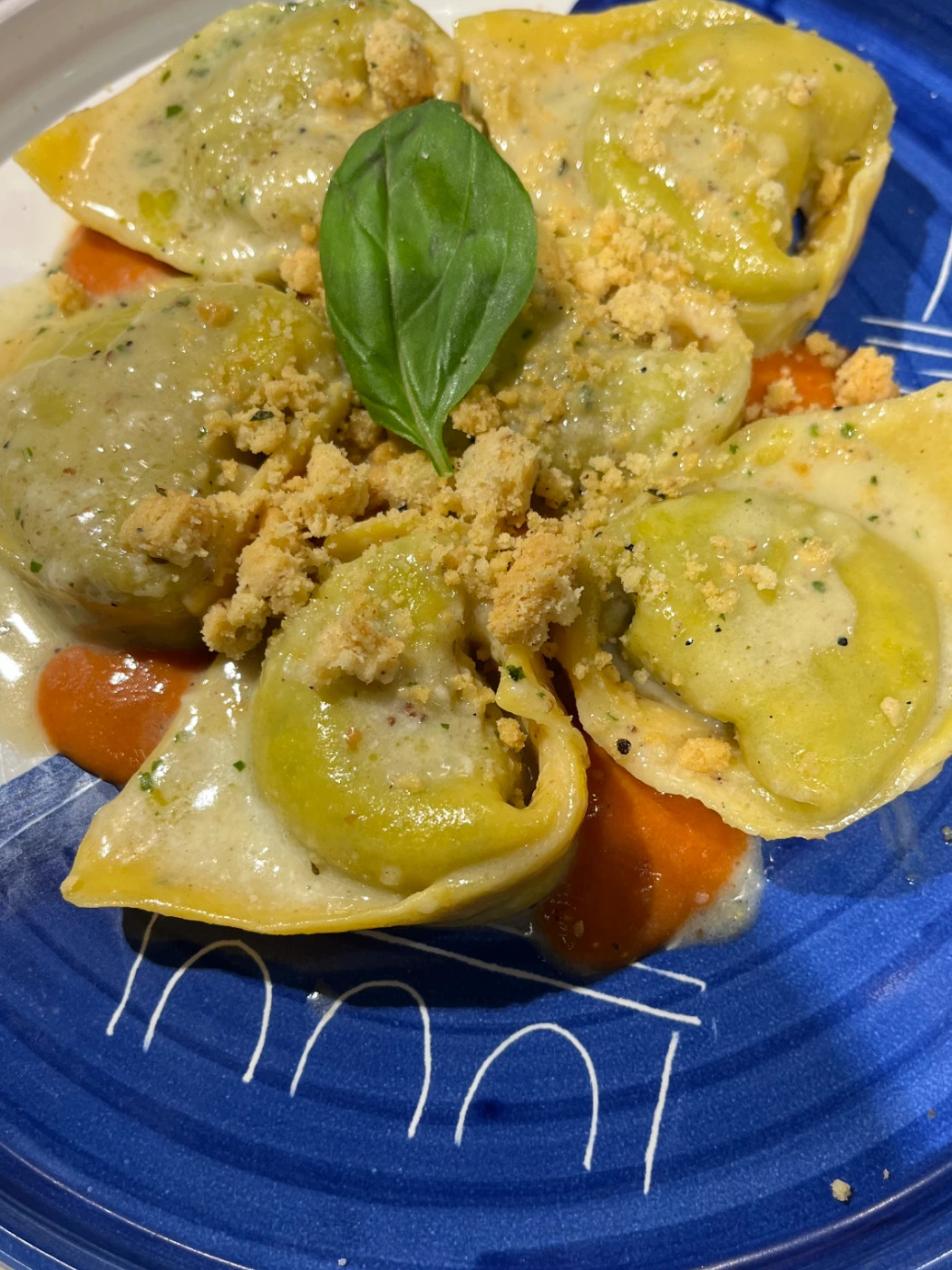 Tortella al pesto , cacio&pepe.JPG Tortella al pesto , cacio&pepe.JPG