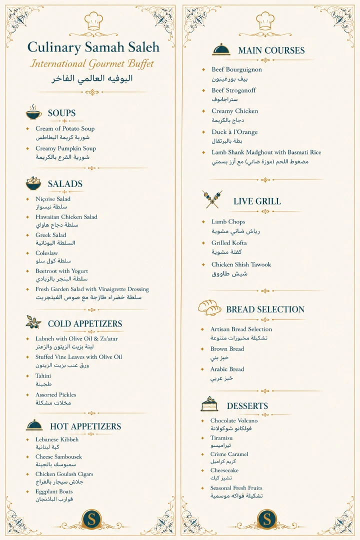 International gourmet Buffet
