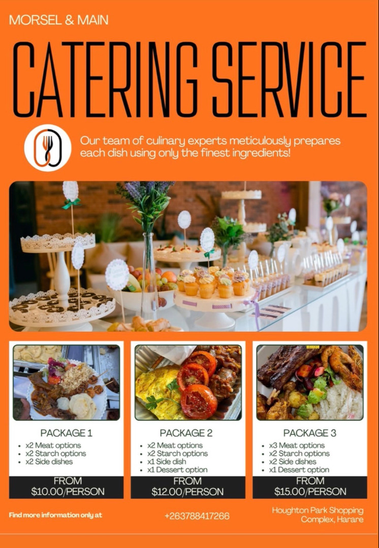 Local Zimbabwean Catering Menu